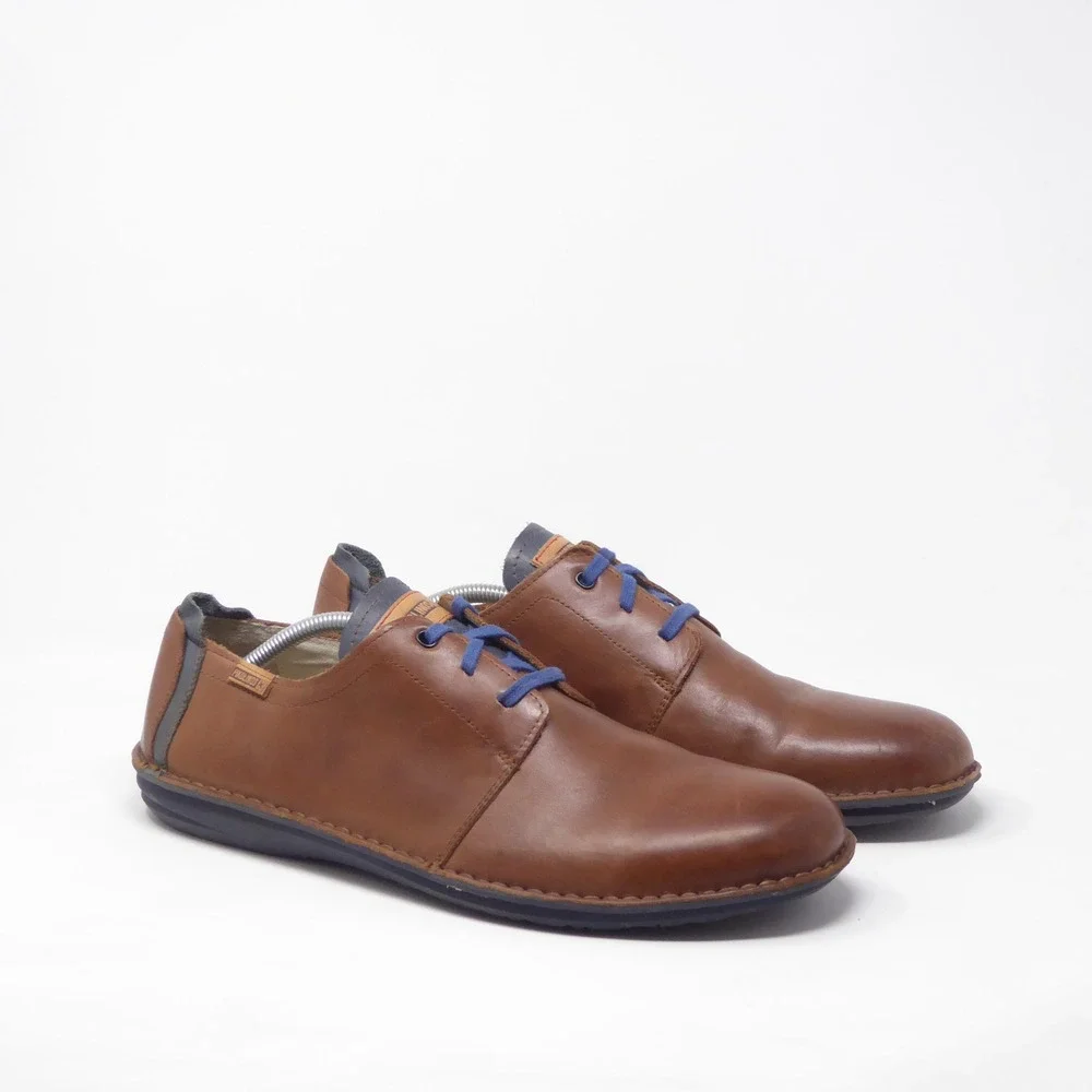 Pikolinos Mens Santiago Oxford Shoes Brown Leather Lace Up Size 46 / 12.5-13